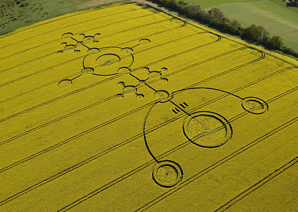 Chùm ảnh: Crop circle – bí ẩn không lời giải của thế giới