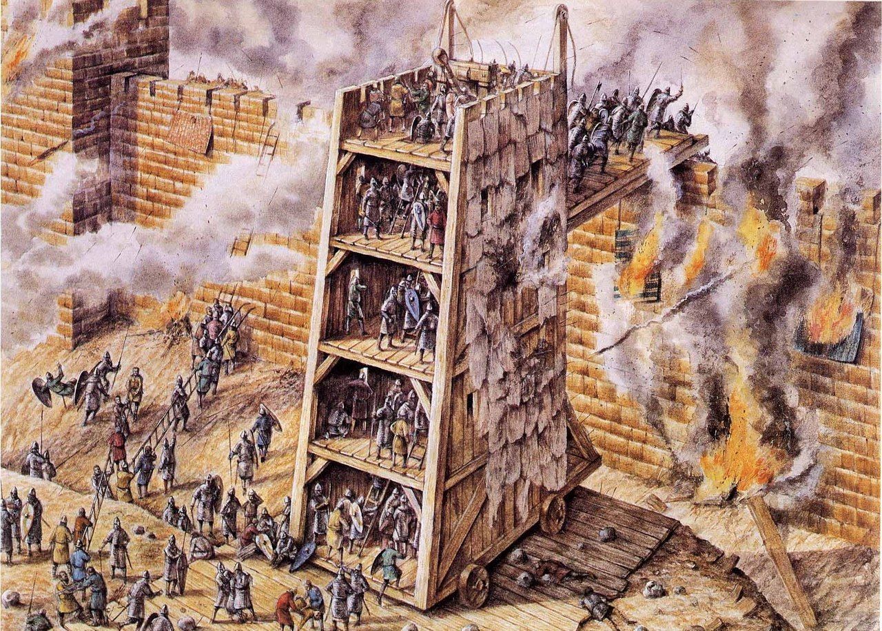 Tháp công thành: Vũ khí kỳ vĩ nhất thời Trung Cổ