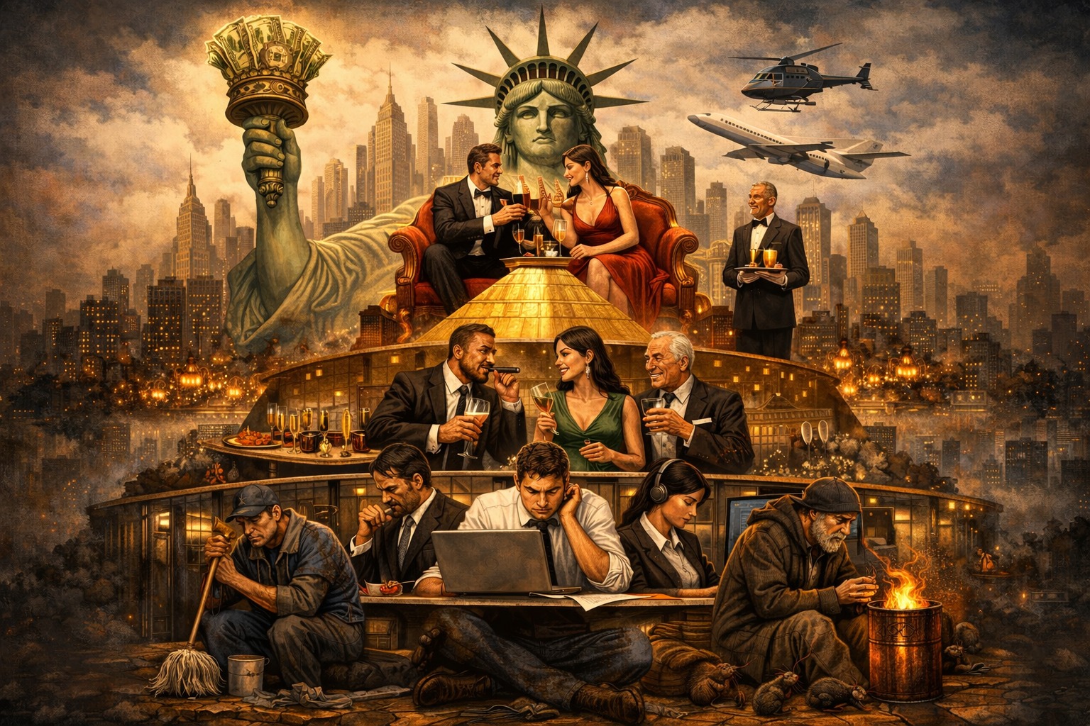 Từ củ cà rốt đến thần Zeus: Bản đồ giai cấp tàn nhẫn của New York